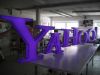 Lila LED Leuchtbuchstaben für Yahoo in München
