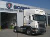Lkw mit Fahrzeugbeschriftung für die Firma Scania in München